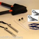 Gold Pan Tools: 2 Hand Trowels, 2 Flashlights, 2 Vials, 2 Suction Tweezer,...