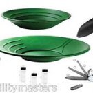 TWO Gold Panning Kits ++: 2 Gold pan s, 2 Suction Tweezers, 3 Vials & MUCH MORE!