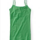 NWT Aeropostale Solid Basic Cami Tank Top Green Orange XL logo on the side