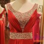 Elegant A-line V-neck Floor Length Bridesmaid Dress ITEM# GS0429