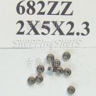 100pcs 682 ZZ Miniature Bearings ball Mini bearing 2x5x2.3 2*5*2.3 mm 682Z 682ZZ 100pcs 682 ZZ Miniature Bearings ball Mini bearing 2x5x2.3 2*5*2.3 mm 682Z 682ZZ