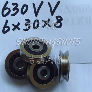(10 pcs) 6mm V Groove Sealed Ball Bearings 0.236 inch vgroove bearing 630VV 6*30*8