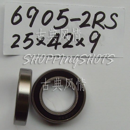 1 pc thin 6905-2RS RS bearings Ball Bearing 25X42X9 25*42*9 mm 6905RS ...