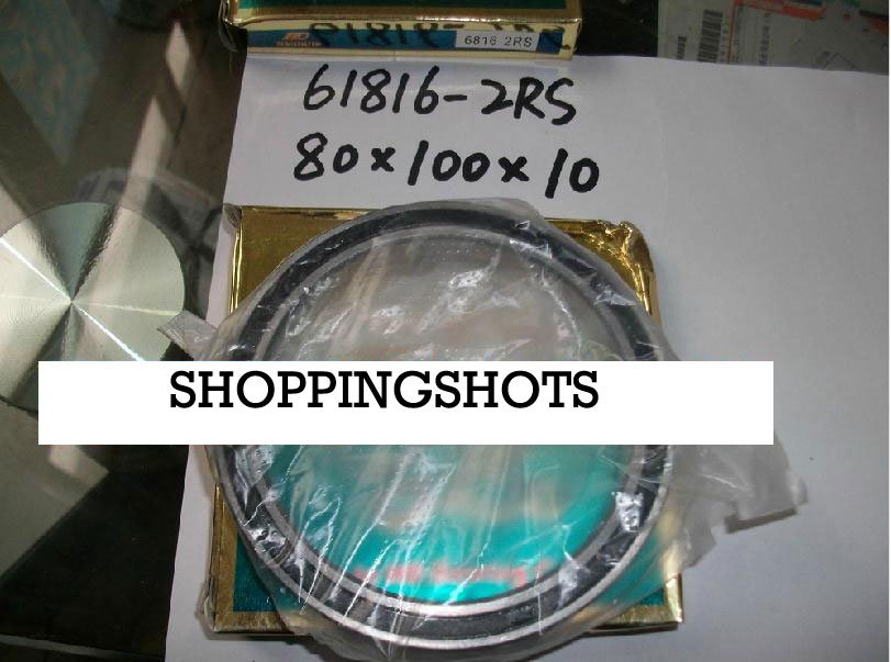 10pcs thin 6816-2RS 6816 RS bearings Ball Bearing 6816RS 80X100X10 80*100*10 mm free shipping