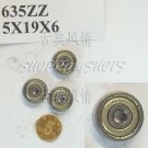100pcs 635 ZZ Miniature Bearings ball Mini bearing 5x19x6 5*19*6 mm 635ZZ ABEC1 free shipping 100pcs 635 ZZ Miniature Bearings ball Mini bearing 5x19x6 5*19*6 mm 635ZZ ABEC1 free shipping