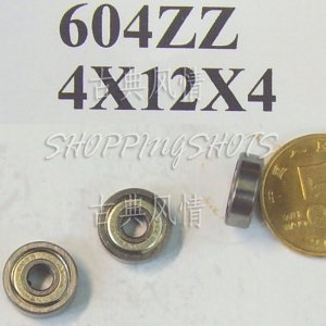 1pc 604 2Z ZZ Miniature Bearings ball Mini bearing 4x12x4 4*12*4 mm 604ZZ balls free shipping