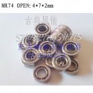 1pcs MR74 open Miniature Bearings ball Mini bearing 4X7X2 4*7*2 mm quality  free shipping