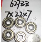 (1pcs) 627-ZZ 2Z bearings Deep Groove Ball Bearing 7X22X7 mm 7*22*7 627Z 627ZZ  free shipping
