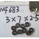 10 pcs MF683 3X7X2.5 Flanged 3*7*2.5 mm bearings Miniature Radial Bearing MF683ZZ free shipping 10 pcs MF683 3X7X2.5 Flanged 3*7*2.5 mm bearings Miniature Radial Bearing MF683ZZ free shipping