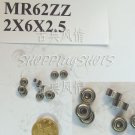 1pc MR62 MR62Z Miniature Bearings ball Mini bearing 2X6X2.5 2*6*2.5 MR62zz 2Z ZZ free shipping