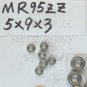 (50) MR95 MR95Z Miniature Bearings ball Mini bearing 5X9X3 mm 5*9*3 MR95zz ZZ 2Z free shipping