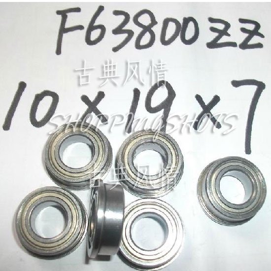 10pcs Miniature Flange Bearing 10x19x7mm 10x19x7 F63800ZZ 