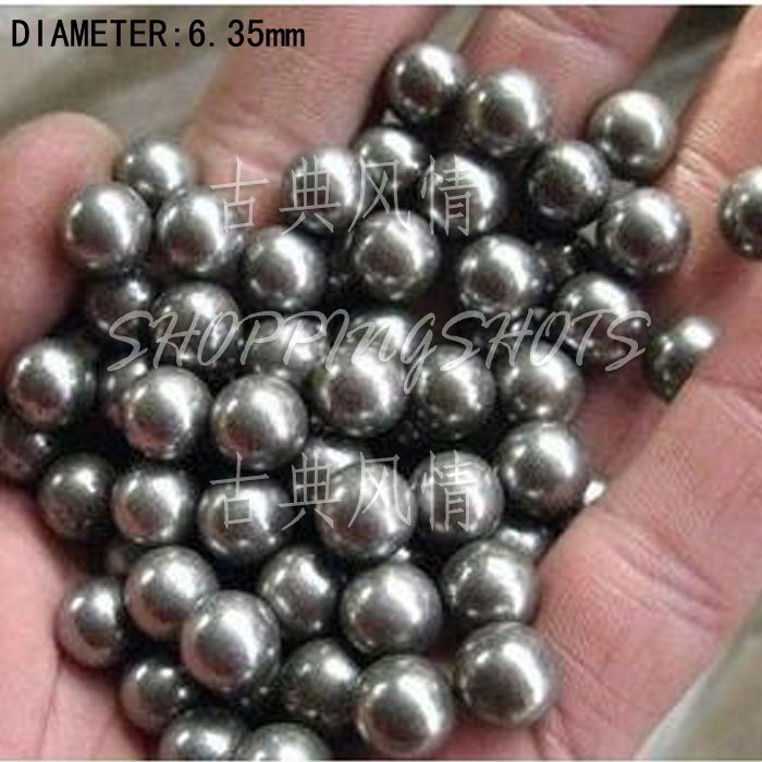 free shipping 300 pcs Dia/Diameter 100x 1/4" 6.35 mm bearing balls Carbon steel ball Stainless
