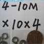 10pcs 4 x 10 x 4 mm F4-10M Axial Ball Thrust quality Bearing 3-Parts 4*10*4 ABEC1