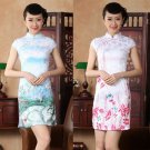 chinese Short sleeve cotton printing dress qipao Cheongsam 140420 size 30-38 chinese Short sleeve cotton printing dress qipao Cheongsam 140420 size 30-38