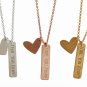 LOVE YOU MORE Heart Pendant Necklace