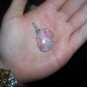 Double sided stone wire wrap pendant