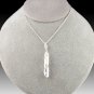 Fine Silver Pendant Necklace "Twisted"