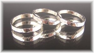 Fine Silver Band Rings