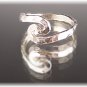 Fine Silver Abstract Ring "Swirls"