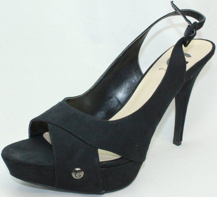 Used GUESS CAVION Black Slingback Pumps Women's Shoes Size-10M