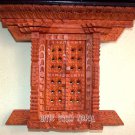 Nepalese Traditional Hand Carving Rosewood Window - Door from Nepal~Wooden Frame