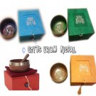4.5" Singing Bowl Gift Sets - Set of 4 colour -Gifts from Nepal