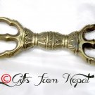 Tibetan Buddhism Meditation Brass Vajra - Dorje - Handmade from Nepal 109B