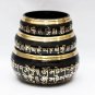 Chakra Healing Singing Bowls -Tibetan Singing Bowl Sets of 3 - Black Chakra Set