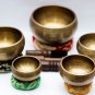Chakra Healing Singing Bowls -Tibetan Singing Bowl Sets of 5 -Antique Chakra Set