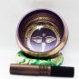 Tibetan Singing Bowl Sets of 3 - Chakra healing Singing Bowl - Blue