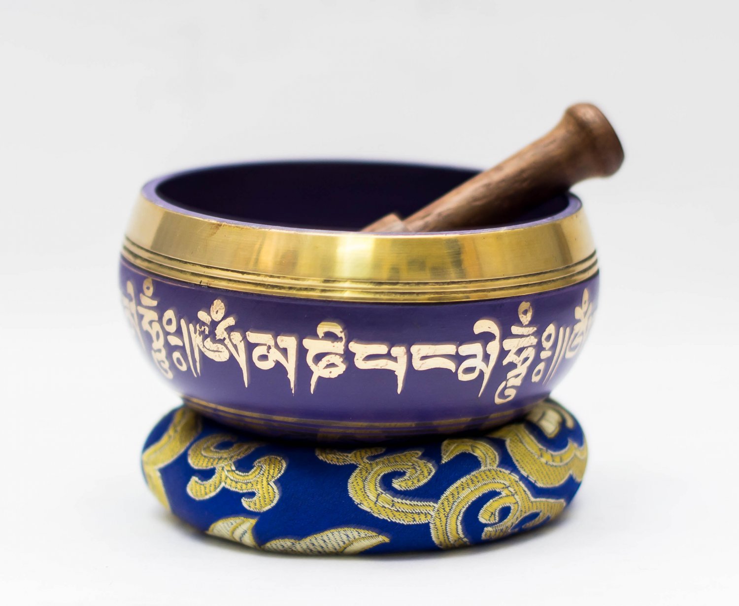 Tibetan Singing Bowl Sets Of 3 - Chakra Healing Singing Bowl - Blue