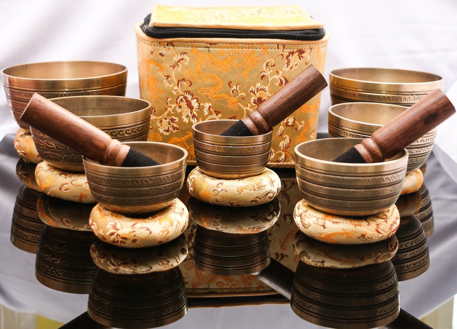 CHAKRA HEALING TIBETAN SINGING BOWL - SET OF 7