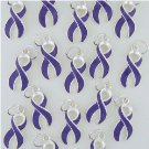 Purple Ribbon Charm
