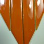 Chunky Bib Gold Chain Orange Epoxy Earring Necklace Set Fashion Costume Jewelry