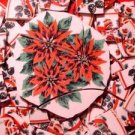 100 Poinsettia Pinecones Lot 4 Mosaic Tiles