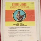 George Jones Seasons Of My Heart Vintage 8 Track Tape Stereo Music Cartridge