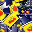 94 Tree Fruit on Yellow & Blue Mosaic Tiles