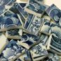 82 Blue & White Toile Double Sided Mosaic Tiles