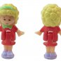 1991 Polly Pocket Polly's Dinnertime Ring & Ring Case Polly Bluebird Toys (49656)