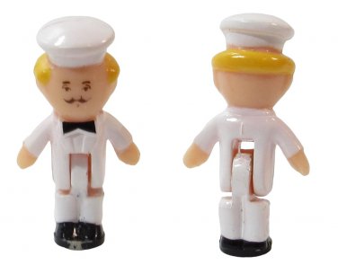 1990 Polly Pocket Vintage Doll Mr. Fry's Restaurant - Mr. Fry Bluebird Toys (49819)