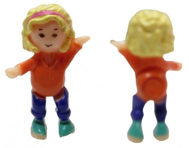 1994 Polly Pocket Doll Magical Mansion - Polly (in workout clothes) Bluebird (49076aJS)