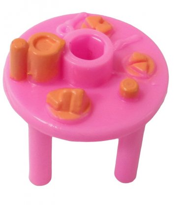 Polly Pocket Vintage 1995  Pop-up Party House Clubhouse - Pink Table (50261)