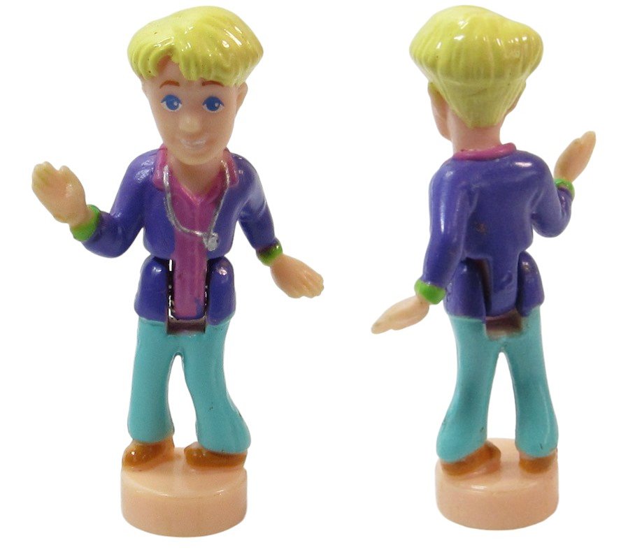 1998 Vintage Polly Pocket Doll CD Player - Rick Bluebird Toys (50482)