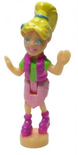 2002 Vintage Polly Pocket Doll Amusement Park Butterfly Ride - Polly (50686)