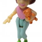 2002 Vintage Polly Pocket Doll Amusement Park Butterfly Ride - Lila (50623)