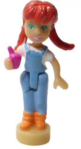 Polly Pocket Dolls 2002 Vintage  Amusement Park - Lea (50630)