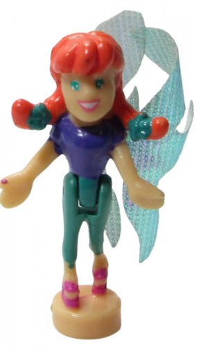 2001 Vintage Polly Pocket Dolls Fairy Flying School - Fairy Lea (50620)