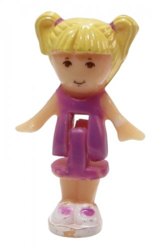 1989 Vintage Polly Pocket Doll Trinket Box - Tiny Tina Bluebird Toys (50807)