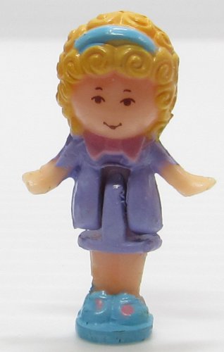 Polly Pocket RARER Green Variation 1989 Dressing Up Time with Polly Ring - Polly (53410)